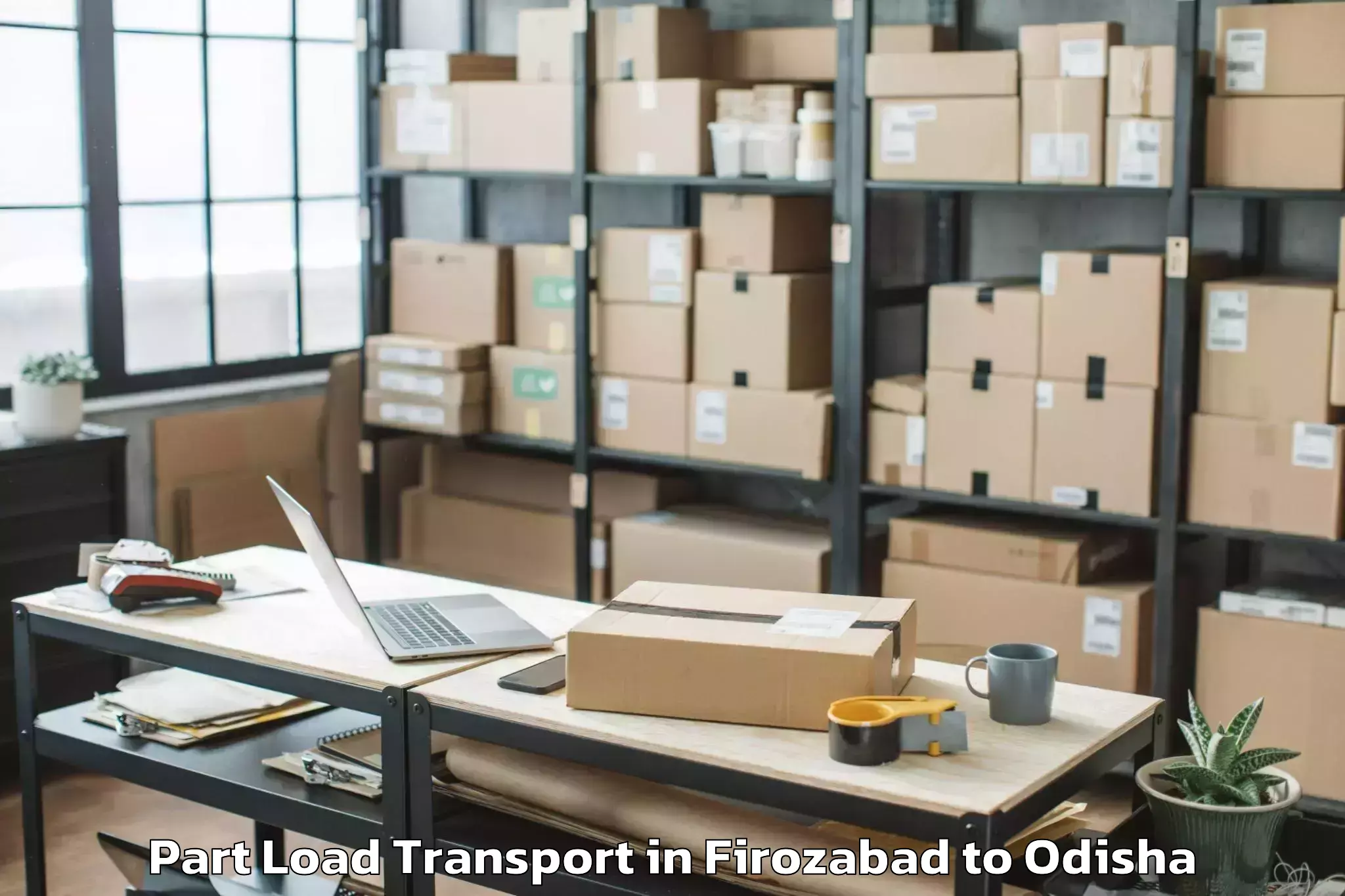 Book Firozabad to Raj Berhampur Part Load Transport Online